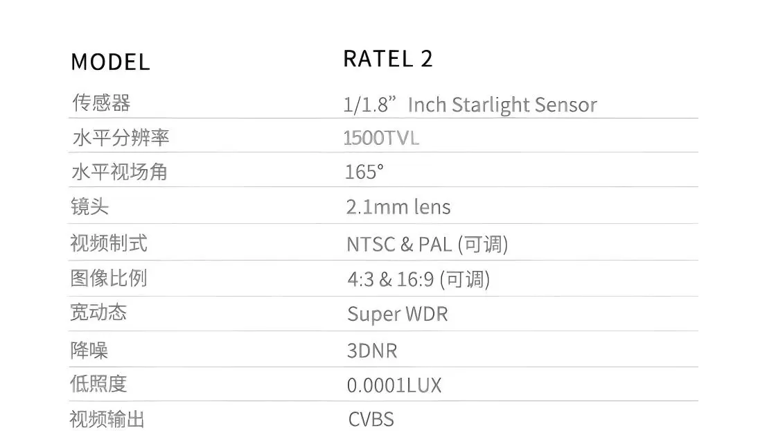 كاميرا الرؤية الليلية Caddx 2