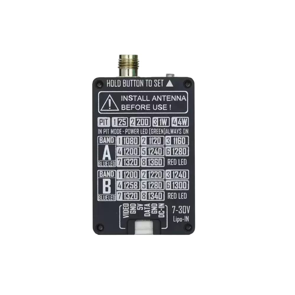 مجموعة جهاز إرسال فيديو FPV بتردد 1.3 جيجاهرتز وقوة 4 وات